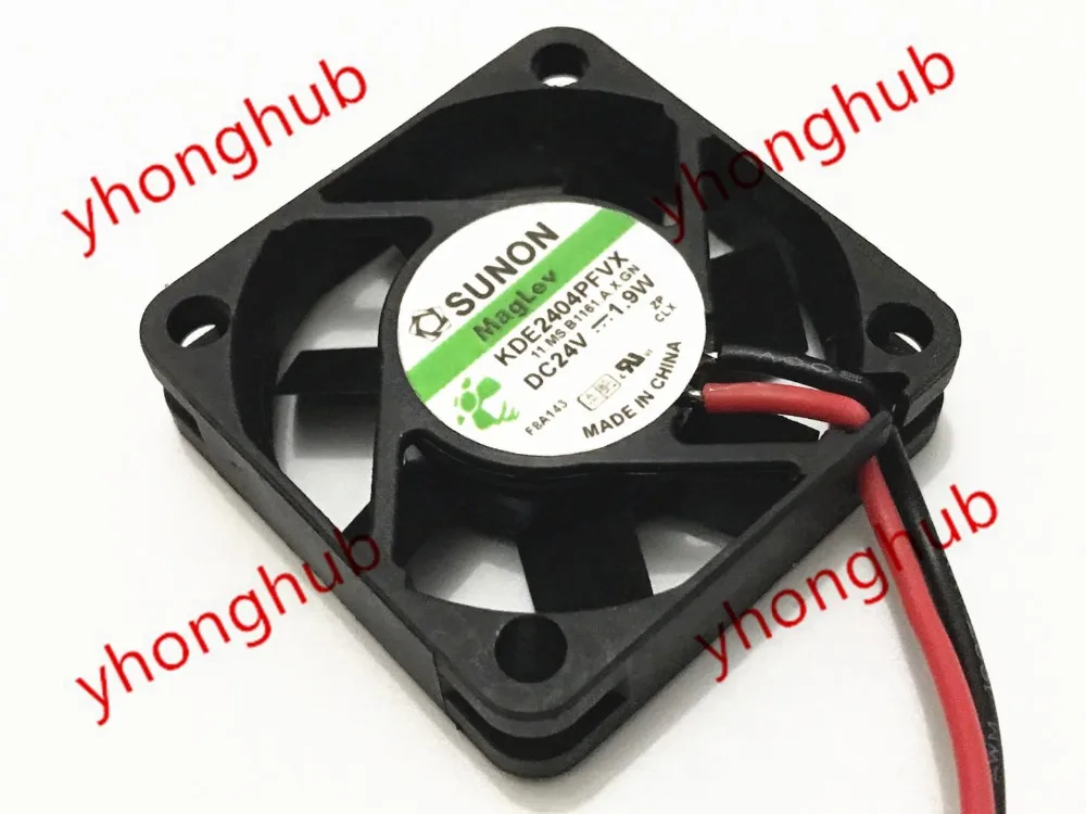 

SUNON KDE2404PFVX 11.MS.B1161.A.X.GN DC 24V 1.9W 40x40x10mm Server Cooling Fan