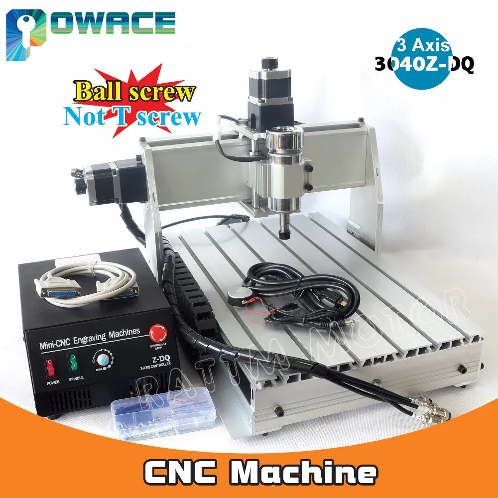 

【EU】3 Axis 3040 Z-DQ 220V Parallel LPT / USB Port Desktop CNC Router Engraving Milling Machine + 500W Spindle