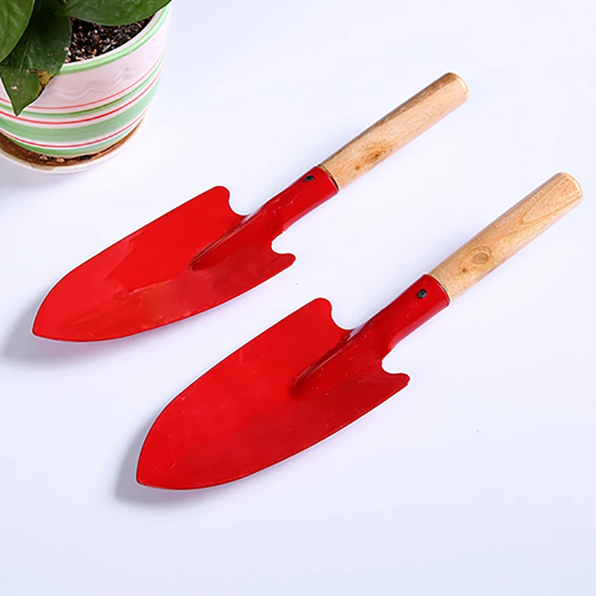 Pala pequeña con mango de madera, herramientas de jardinería para el hogar, macetas carnosas, Suelo Suelto, flores, plantación, excavación, pala de hierro