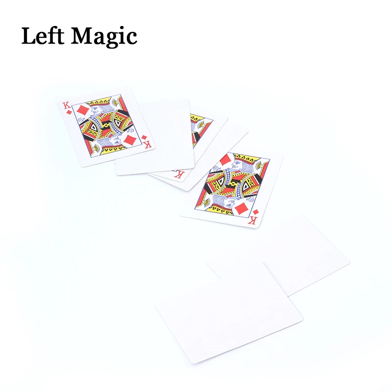 Kings Wild Card Set Magic Tricks No-Worded Wordless Book - Magic Trick Close Up Accessories Stage Illusions Comedy