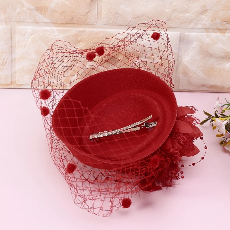 Fascinators Hair Clip Headband Pillbox Hat Bowler Feather Veil Wedding Party New