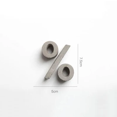 Concrete Silicone Molds English Symbols silicon forms DIY door number Cement Plaster handmade symbols Mark silicone mold