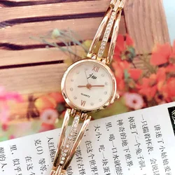 201 Fashion JW Brand Rhinestone Watch Women Luxury Brand Stainless Steel Bracelet watches Ladies Quartz Dress reloj mujer Clock