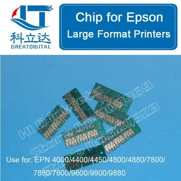 [KLD Inkjets] Compatible inkjet cartridge's chip is compatible with Epson Stylus Pro 4450 4000 4400 7600 9600 7800 7880 9800