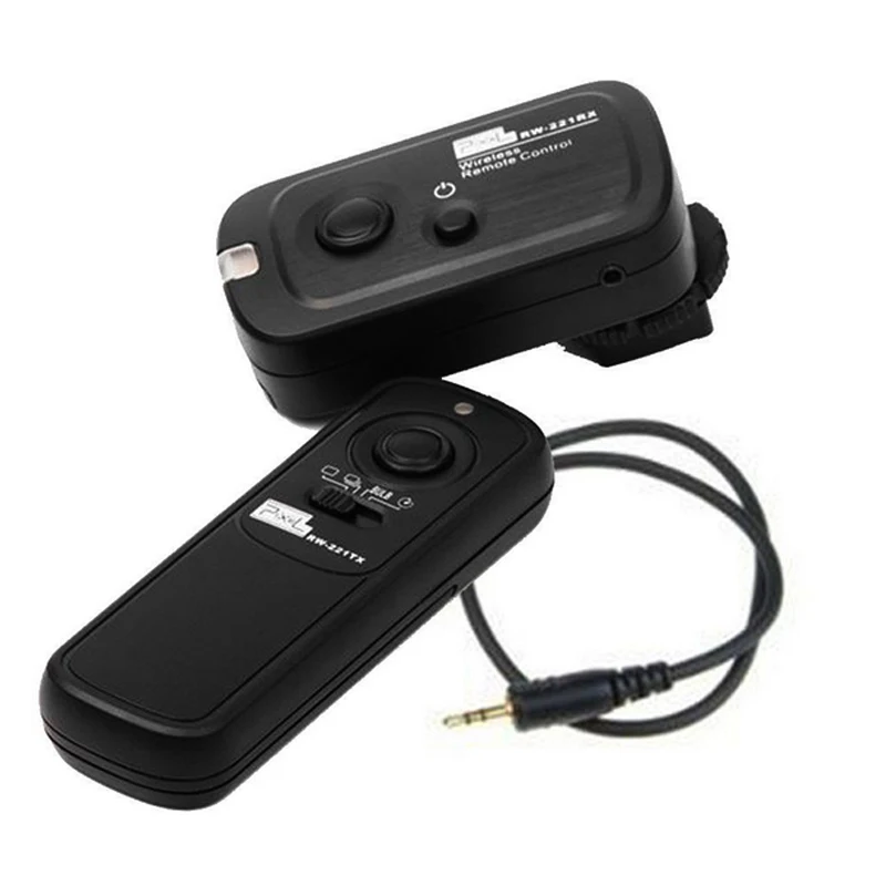 Pixel RW-221 Wireless Remote Shutter Release for Nikon Z5 Z6 Z7 II D7500 D3200 D3300 D5200 D5500 D7000 D7200 D610 D750 MC-DC2