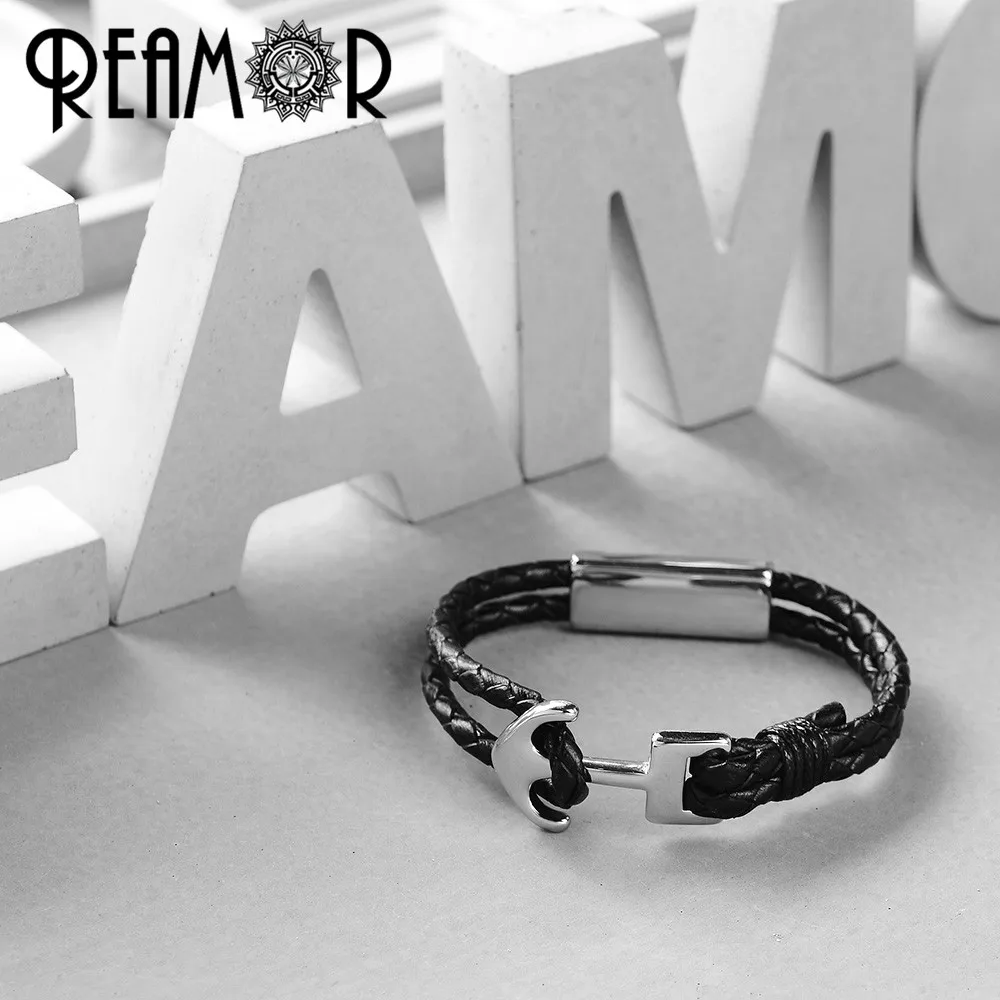 REAMOR 3pcs Polished 316l Stainless Steel 4mm Double Hole Blank Beads For DIY Bracelets Jewelry Making Logo Bead Accessories