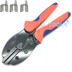 Ratchet crimper crimping tools for non-insulated carbon heating film warm flooring clamp connector terminal crimping plier LY-02