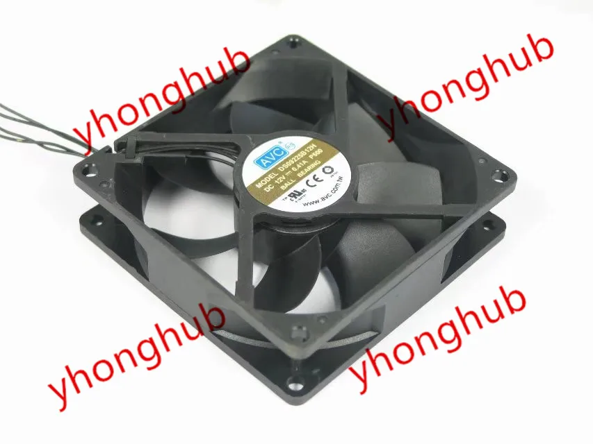 

AVC DS09225B12H P500 DC 12V 0.41A 90x90x25mm Server Cooling Fan