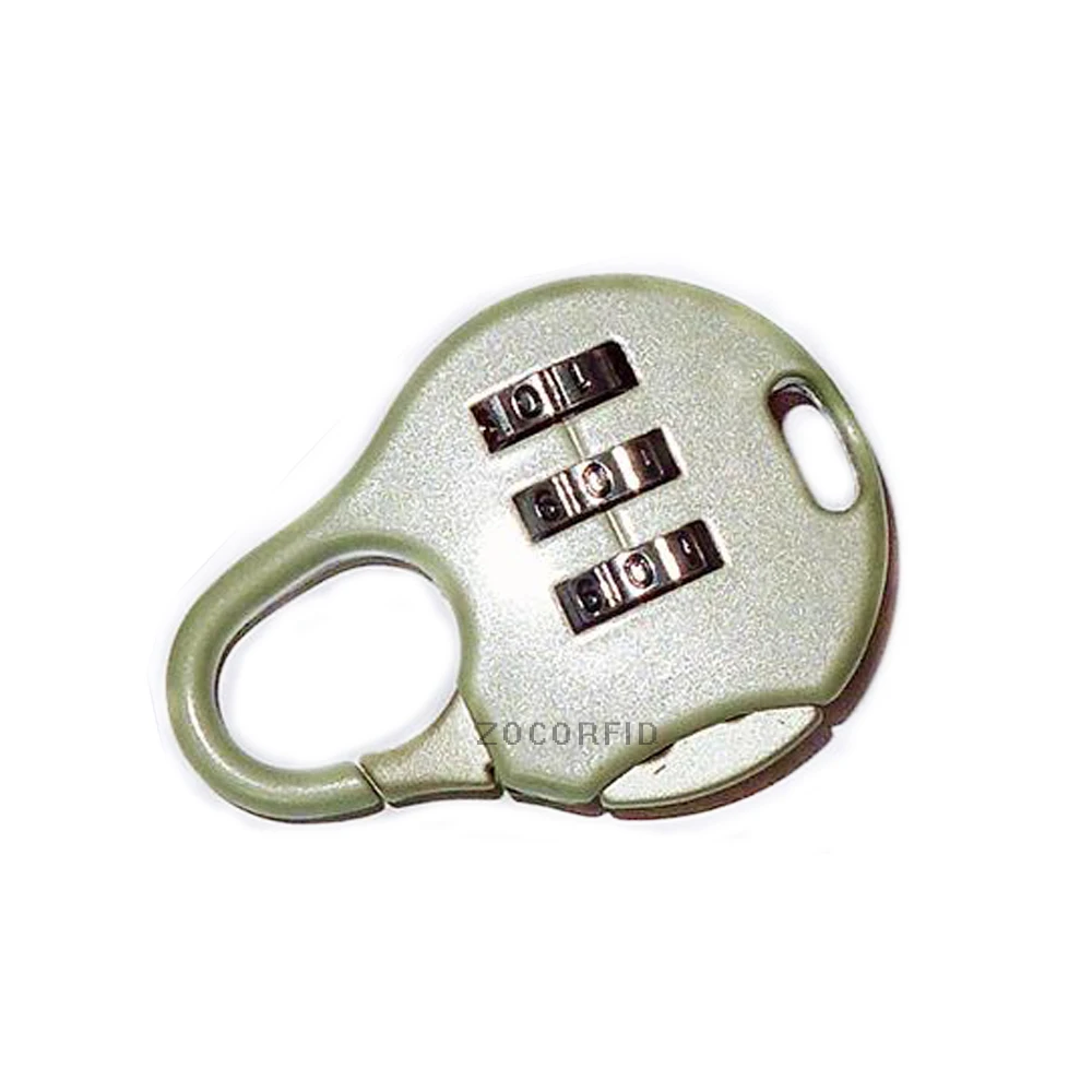 3 Dial Digit Password Lock Combination Suitcase Luggage Metal Code Password Lock Padlock Zinc Alloy  Keyed Padlock