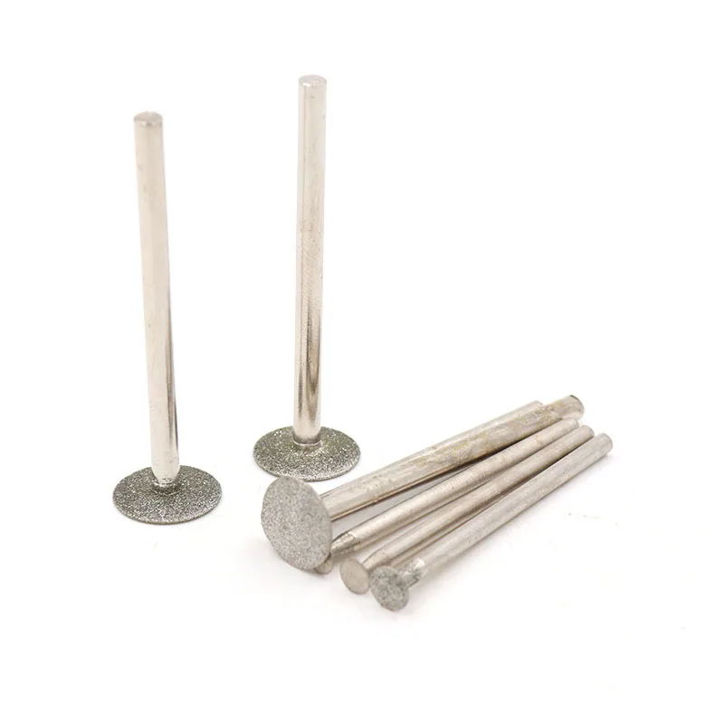 5pc 2.35/3mm shank Thin Slice Diamond Grinding Cutting Head Dia 3mm-14mm For Dremel Rotary Carving Polishing Tools BP Needle