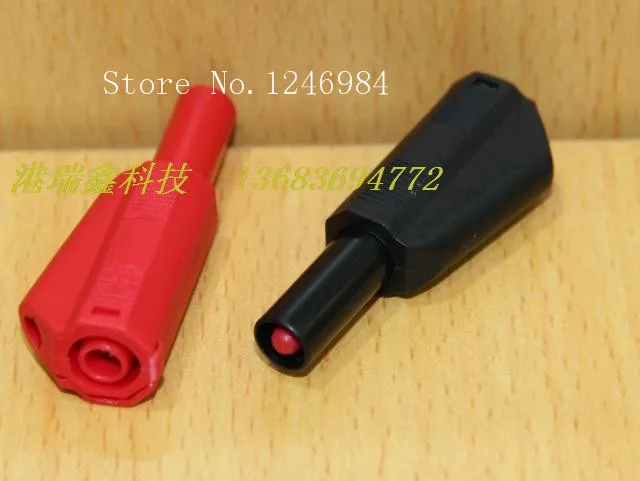 

[SA]M4 banana plug -safe test head red and black power connector A-1102 type insulation plug wire bonders--50pcs/lot