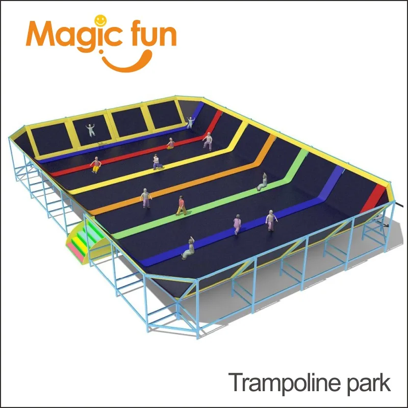 super trampolina wewnętrzna plaza