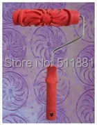 

7'' Embossed liquid wallpaper embossed mould FREE shipping 180mm rubber roller diatom ooze tools embossed roller