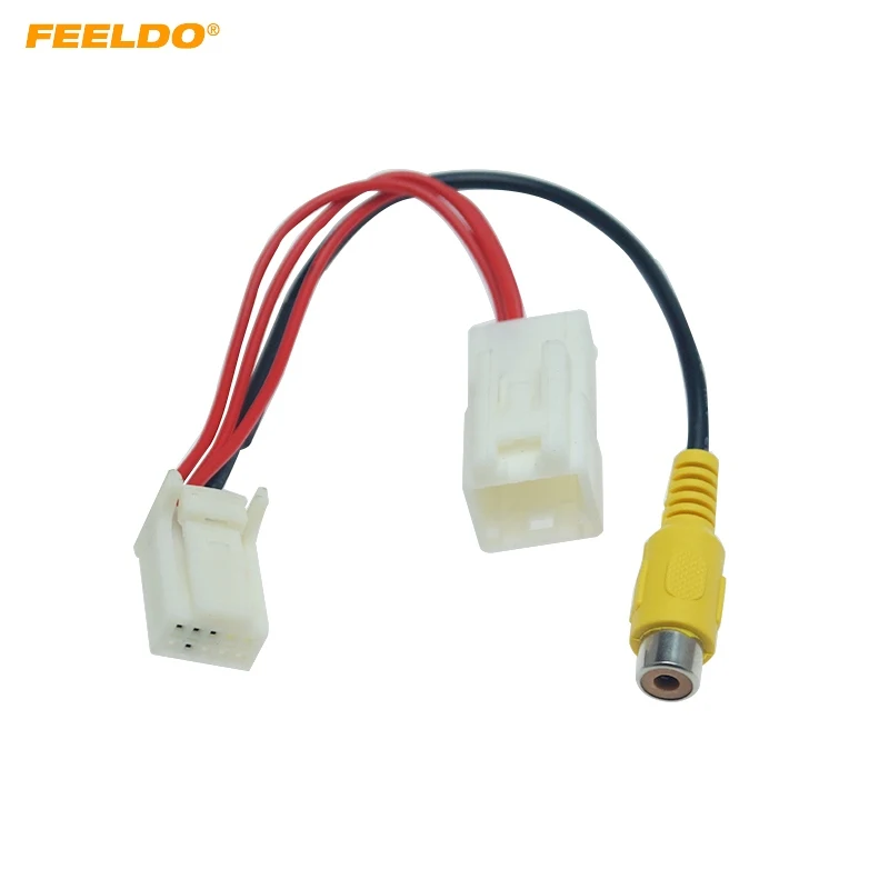 

FEELDO 1PC Car Parking Rear Camera Video Plug Converter Cable For Dongfeng Fengguang 330/350 Parking Reverse Wire Adapter