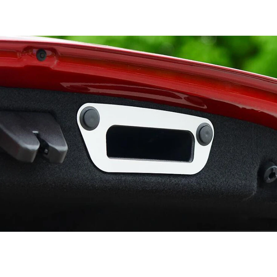 YAQUICKA For Mercedes Benz C Class c180l c200l 2015-2018 Auto Car Rear Trunk Door Handle Sticker Cover Trim Aluminum Alloy