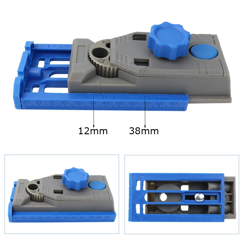 Multi Woodworking Doweling Jig Kit 6/8/10/12mm Pocket Hole Jig For Straight Inclined Hole Puncher Drill Guide Carpentry Tools