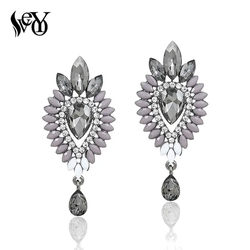 VEYO Acrylic Crystal Earrings For Women Vintage Drop Earrings Elegant Hot Sale Brincos Pendientes