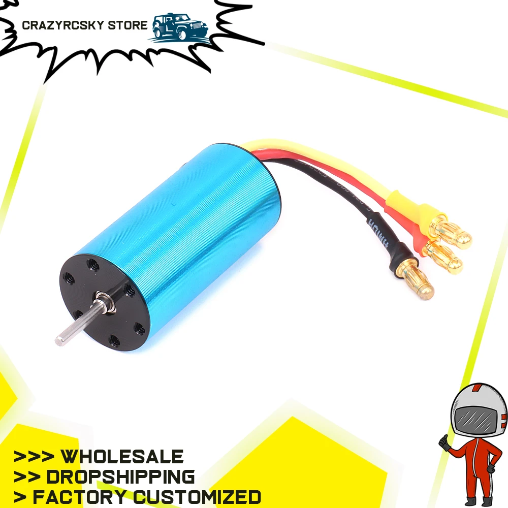 2040 Inrunner Brushless Motor 1/16 1/18 4800KV RC Monster Truck Crawler Buggy airplane boat edf A959 Revel 24540 sc4.18 Dromida