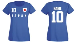 Japan Damen T-Shirt Trikot Team Name & Nr Druck Fubball 2019 Footballer Soccers 2019 New Men T-Shirt Men Summer Style Casual Tee