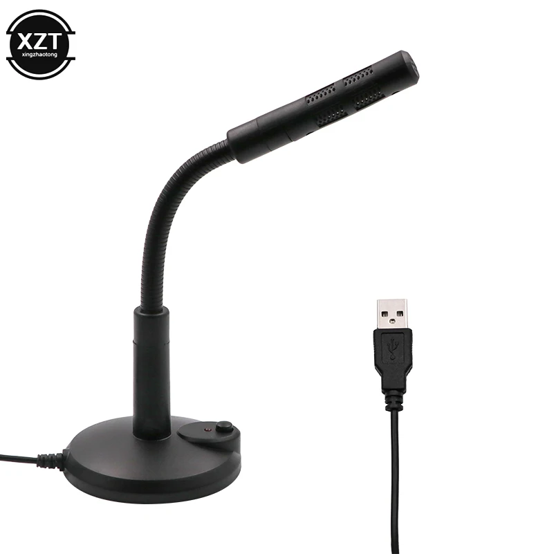 Mini micrófono para computadora USB profesional dslr micrófono condensador para juegos para Windows