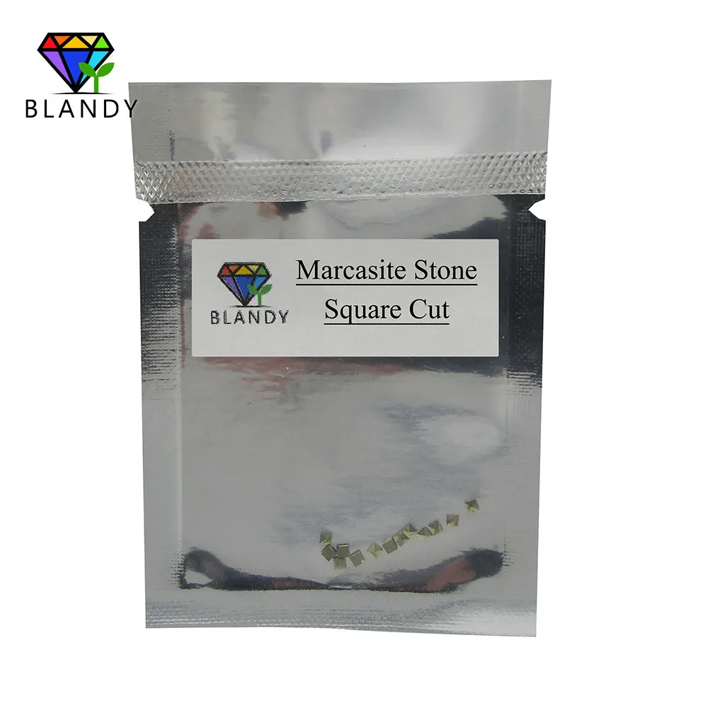 Factory Pirce Marcasite Beads High Temperature Resistance 1.2-2.0mm Square Shape Marcasites Stone For Jewelry