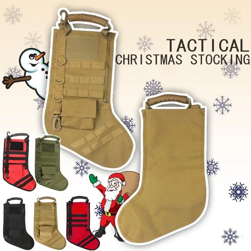 

Molle Christmas Tactical Stocking Magazine Dump Drop Pouch Outdoor Hunting Storage Bag Xmas Gift Socks Pouch