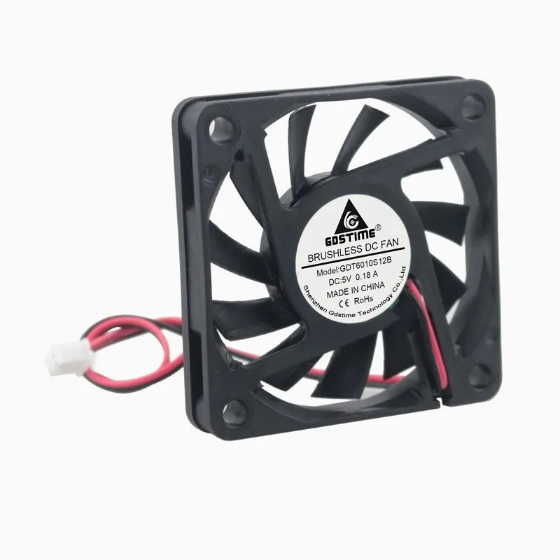 

Gdstime 200 pcs 2Pin DC Cooling Fan 5V 6cm 60mm x 10mm Computer Case PC Chip CPU VGA Cooler 6cm 60x60x10mm WHOLESALE