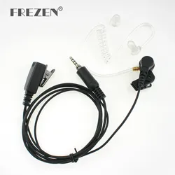 G-Oorhaak Headset Covert Akoestische Buis Oortelefoon Met Kraag Clip Hoofdtelefoon voor Walkie Talkie Yaesu Vertex VX-6R 7R 6E Radio