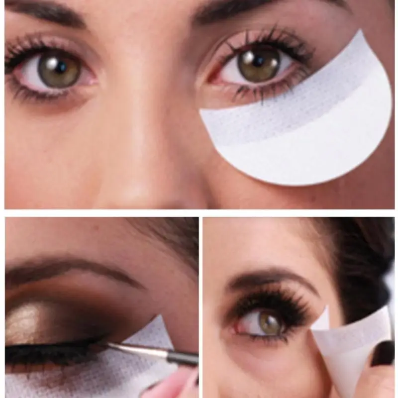 20pcs/50pcs/100pcs Eye Shadow Stickers Makeup Eye Shadow Stickers Grafted Transfer Tape Eyelash Isolation Stickers