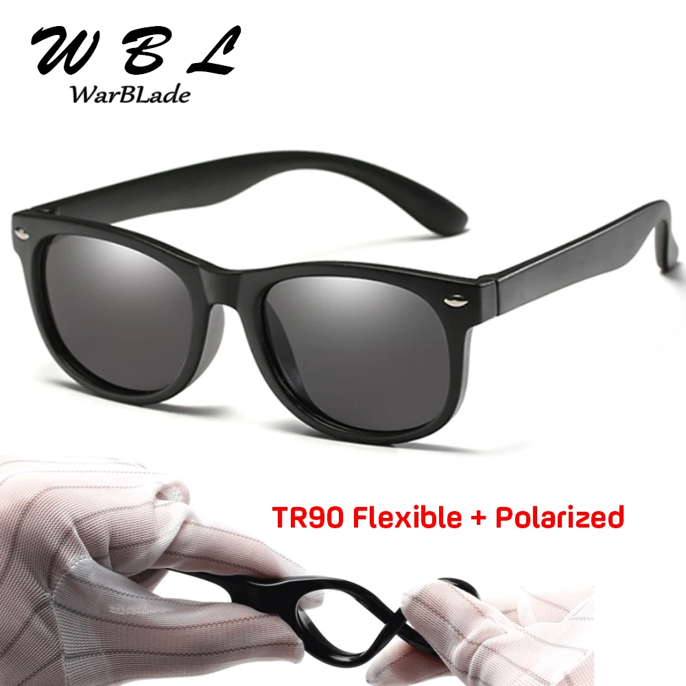 

WBL Girls Sunglasses Kids Sun glasses Children Glasses Polarized Lenses Girls Boys TR90 Silicone UV400 Child Mirror Baby Eyewear