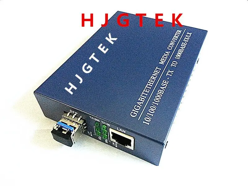 

SFP Gigabit Fiber Optical Media Converter 1000Mbps 20km Single Mode Duplex LC Port