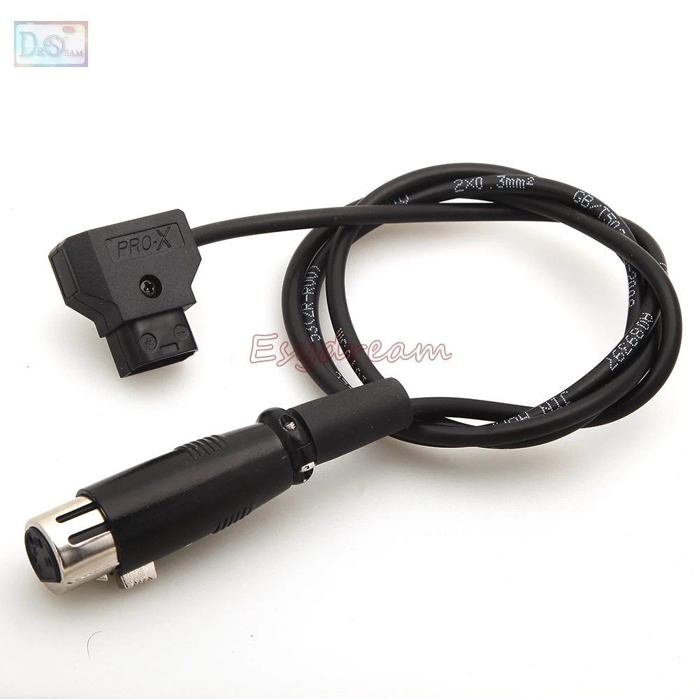 

D-Tap Male To Female 4-Pin XLR Cable For Power Supply Battery Adapter 0.5M