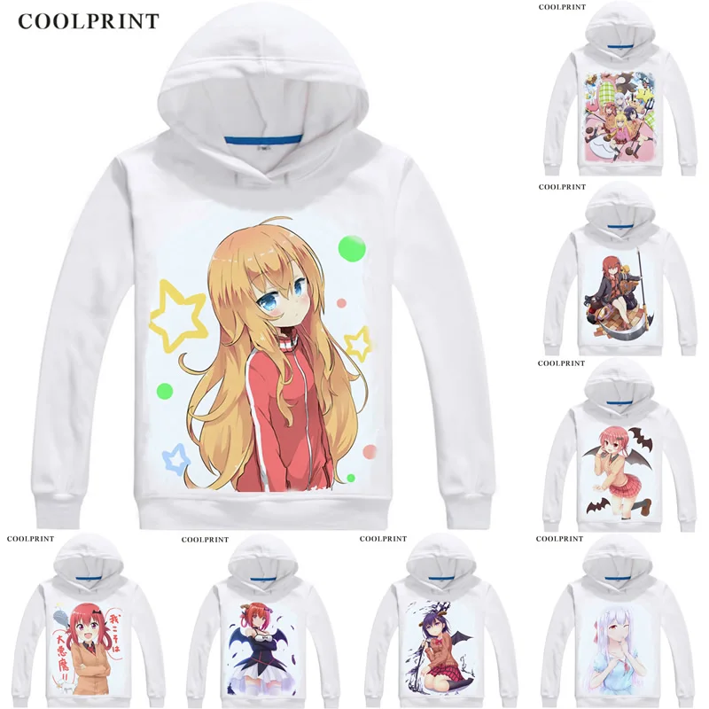 

Gabriel DropOut Hoodies Men Hip Hop Anime Clothes Gabriel White Tenma Gab Satania Cosplay Motivs Cosplay Sweatshirts