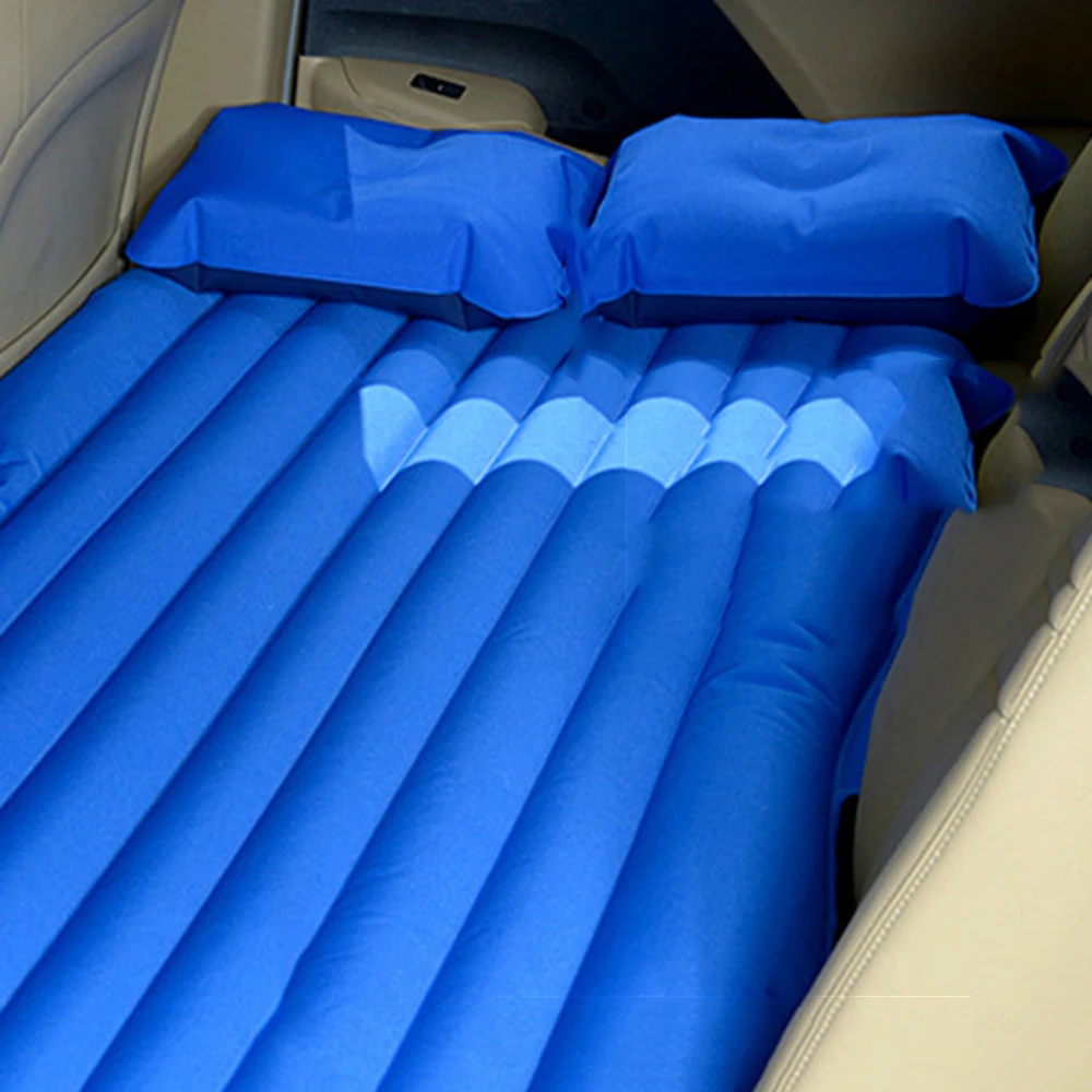 Car Travel Bed Inflatable Sofa Car Mattress Air Bed Back Seat Sleep Rest Mat with Pillow/Pump Travel Mattress Car Interior Parts