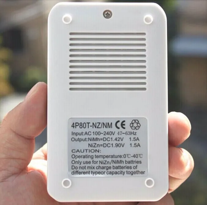 Cargador inteligente universal NiZn, batería AA AAA de 1,6 V, 1,2 V, NiMH, con lámpara convertidora LED