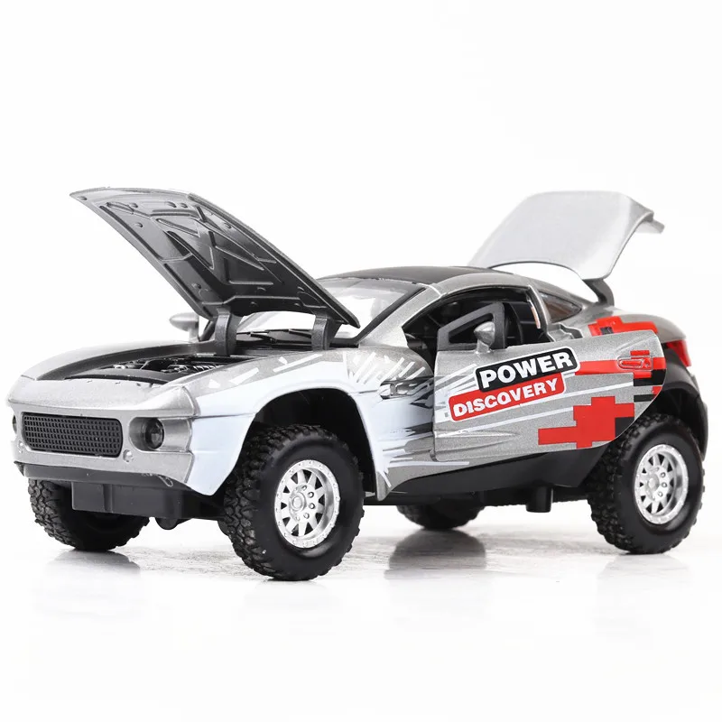 1:32 alloy ziehen spielzeugauto modell, musical & blinkenden offenen türen, hohe simulation Rally Ares SUV, diecast metall, freies verschiffen