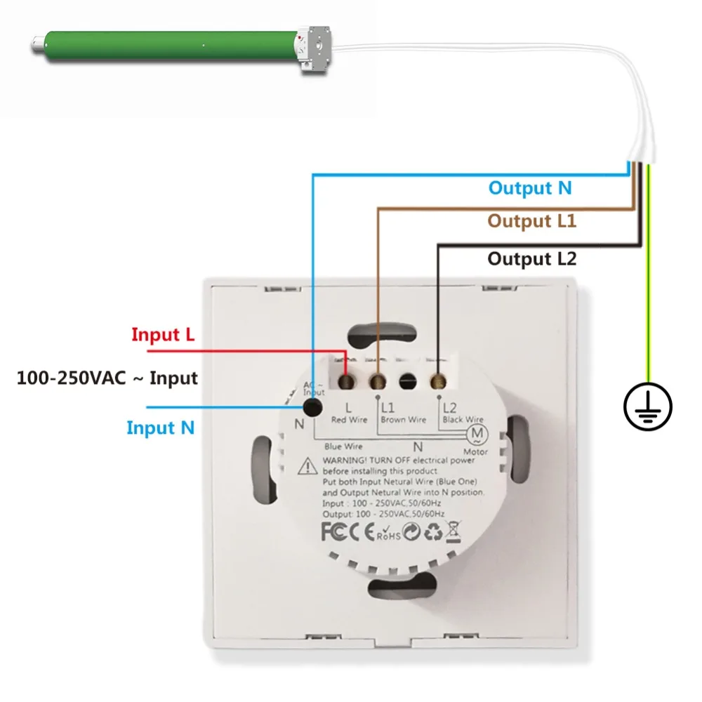 Tuya Smart WiFi Vorhang- und Rollladen-Schalter für Elektrische Röhrenmotoren Google Home Alexa Echo Smart Home App Timer – Detail 15