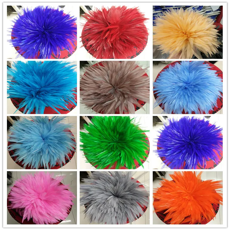 لون طبيعي وريشة مصبوغة، جميلة، 4-6 بوصة، 10-15 سم، بالجملة، مجموعة 50 قطعة