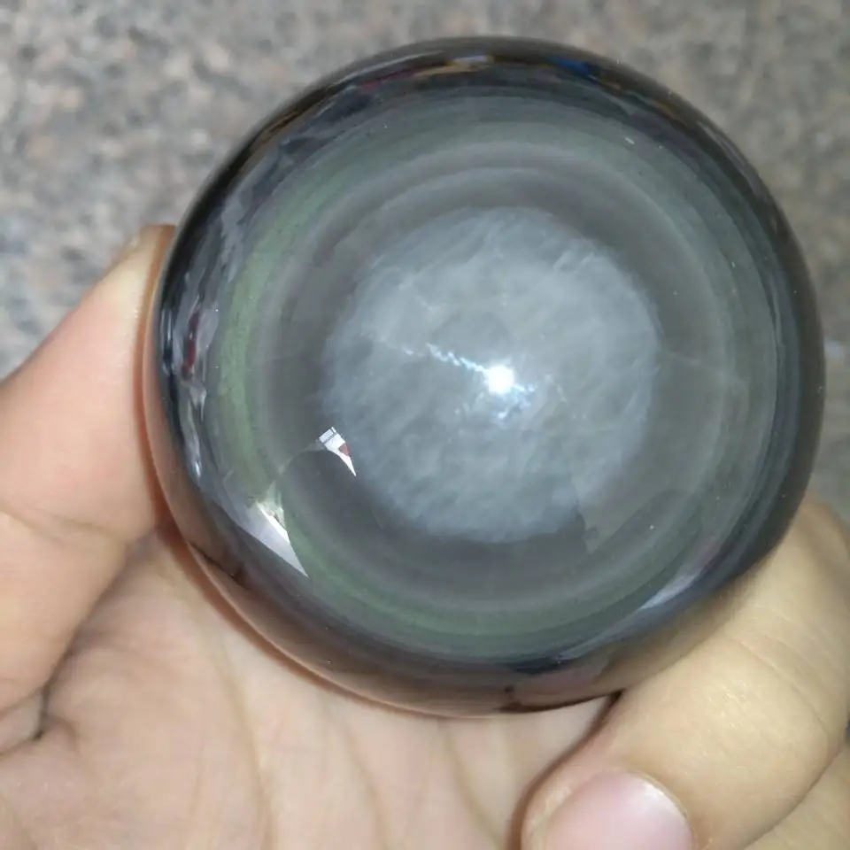 

60mm Huge Rainbows Obsidian Crystal Sphere Ball Gemstone