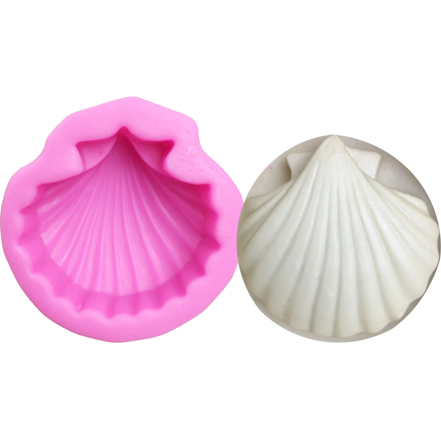 M0497 Seashells Handmade Soap Silicone Mold Cake Decoration Fold The West Point Diy Baking Christmas Gift Decoration