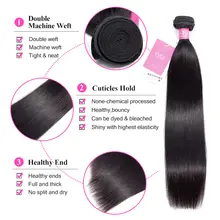 Straight Malaysian Hair Bundles with Closure and Frontal #2