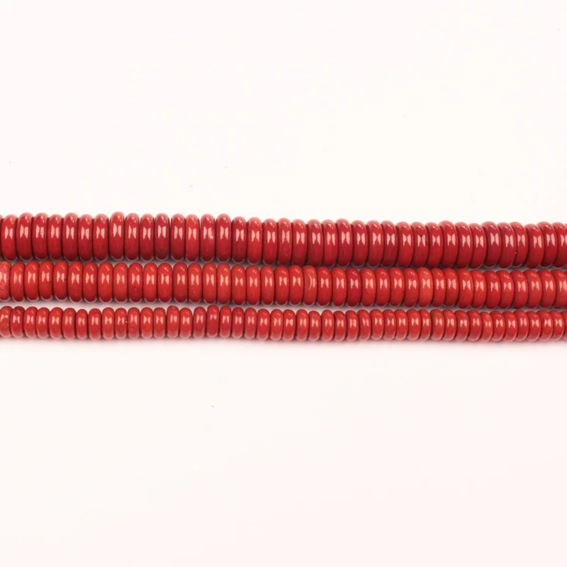 Wholesale 2-10mm Red Stone Rondelle Beads 15