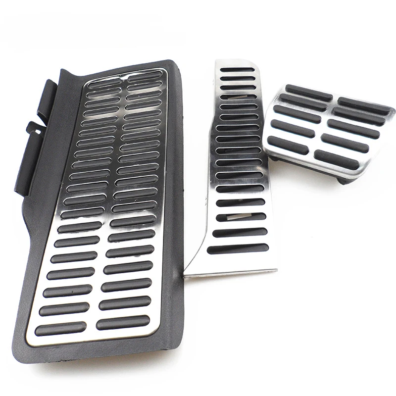 Stainless Steel Auto Sport Dead Pad Foot Rest Pedal Pad for Volkswagen MK6 2011-2016