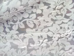 Telas Free Tulle Roll African Lace Silk Fabric For Sewing Curtain Scarf Dress Cotton Fabric Meters White Flowers Velvet Fabric