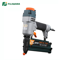 FUJIWARA 3-in-1 Carpenter Pneumatic Nail Gun Woodworking Air Stapler F10-F50, T20-T50, 440K Nails Home DIY Carpentry Decoration