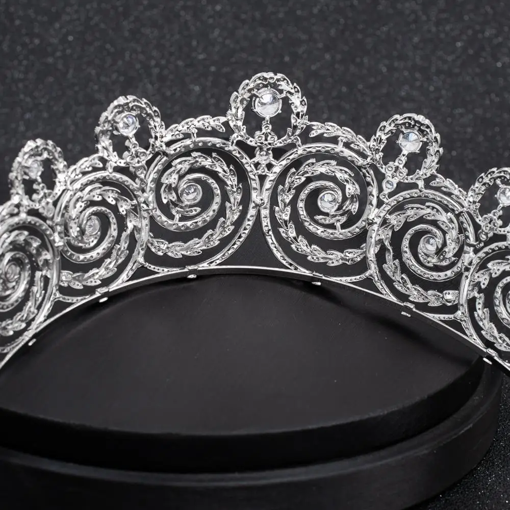 The Khedive of Egypt Tiara,Cubic Zirconia Wedding Bridal Royal Replica Tiaras,Diadem Hair Jewelry CH10294