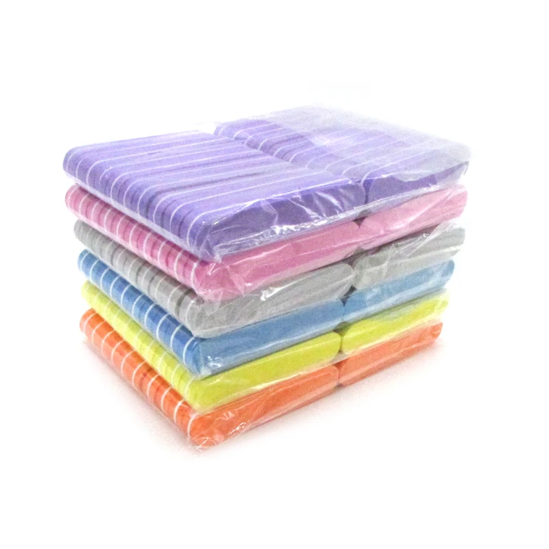 

100pcs Sponge Nails Buffer Files Professional Brand Nail File UV Gel Nail Tool Colorful Sandpaper Lime Ongle Para Manicure Sets