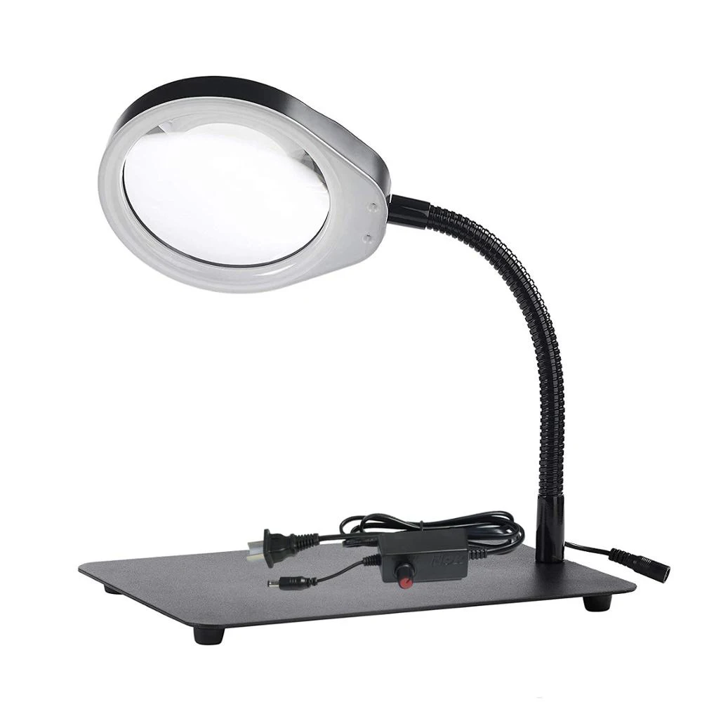 

Desk magnifying glass 10X 20X magnify adjustable LED lights