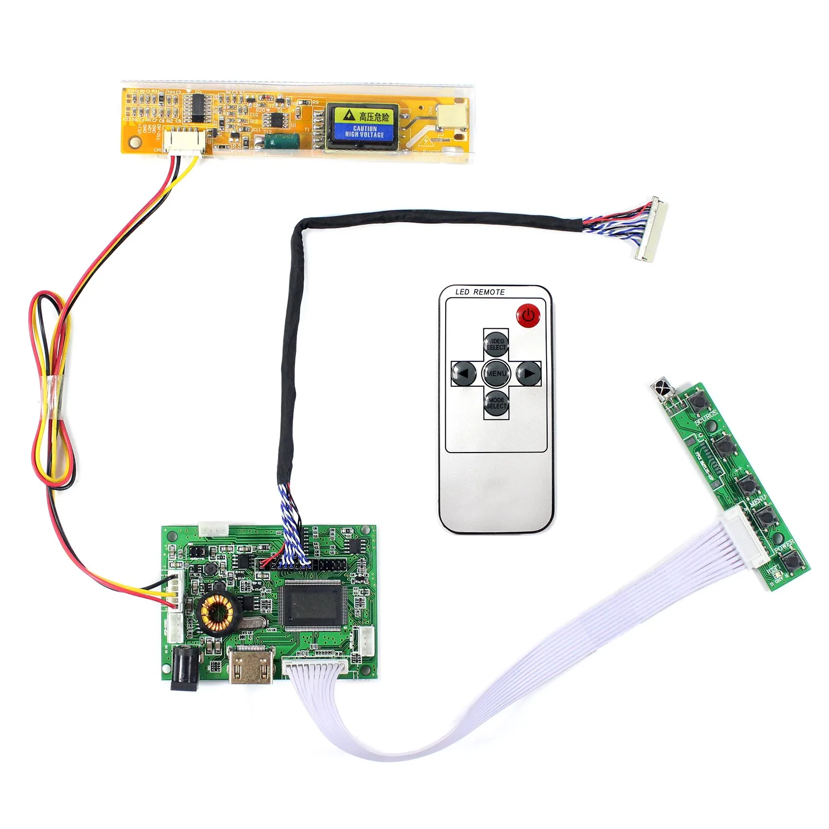 HD MI LCD Controller Board For 12.1 in LP121X04 C2K2 1024X768 LCD Screen