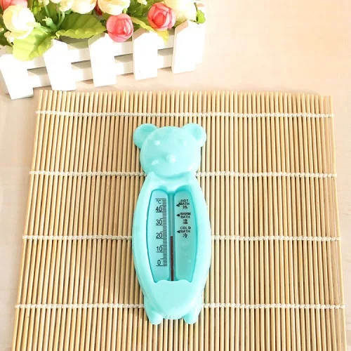 2016 New Cartoon Floating Bear Baby Water Thermometers Lovely Kids Bath Thermometer Toy Plastic Tub Water Sensor Thermometer